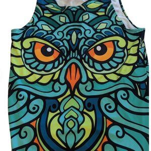 Freedom Rave Wear Wise Owl Unisex Tank Large